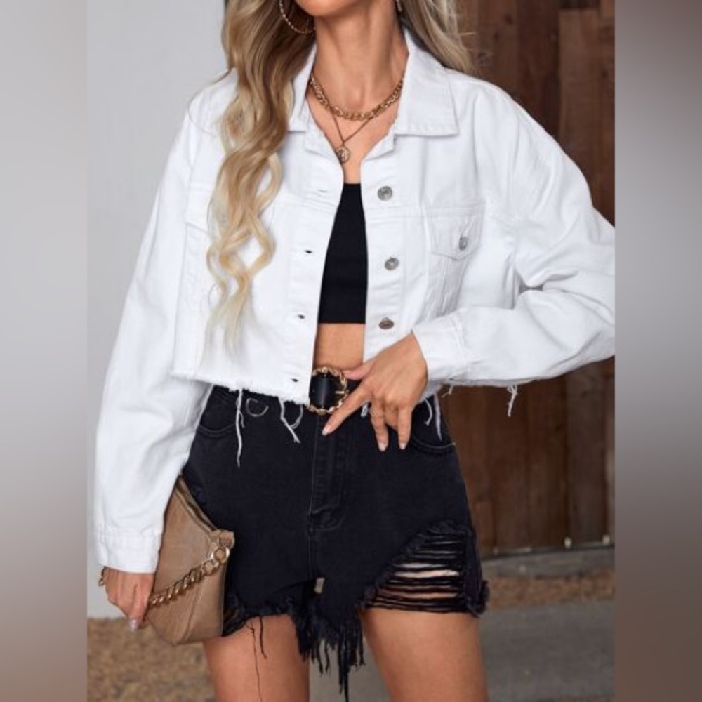 Forever 21 White Ribbed Top